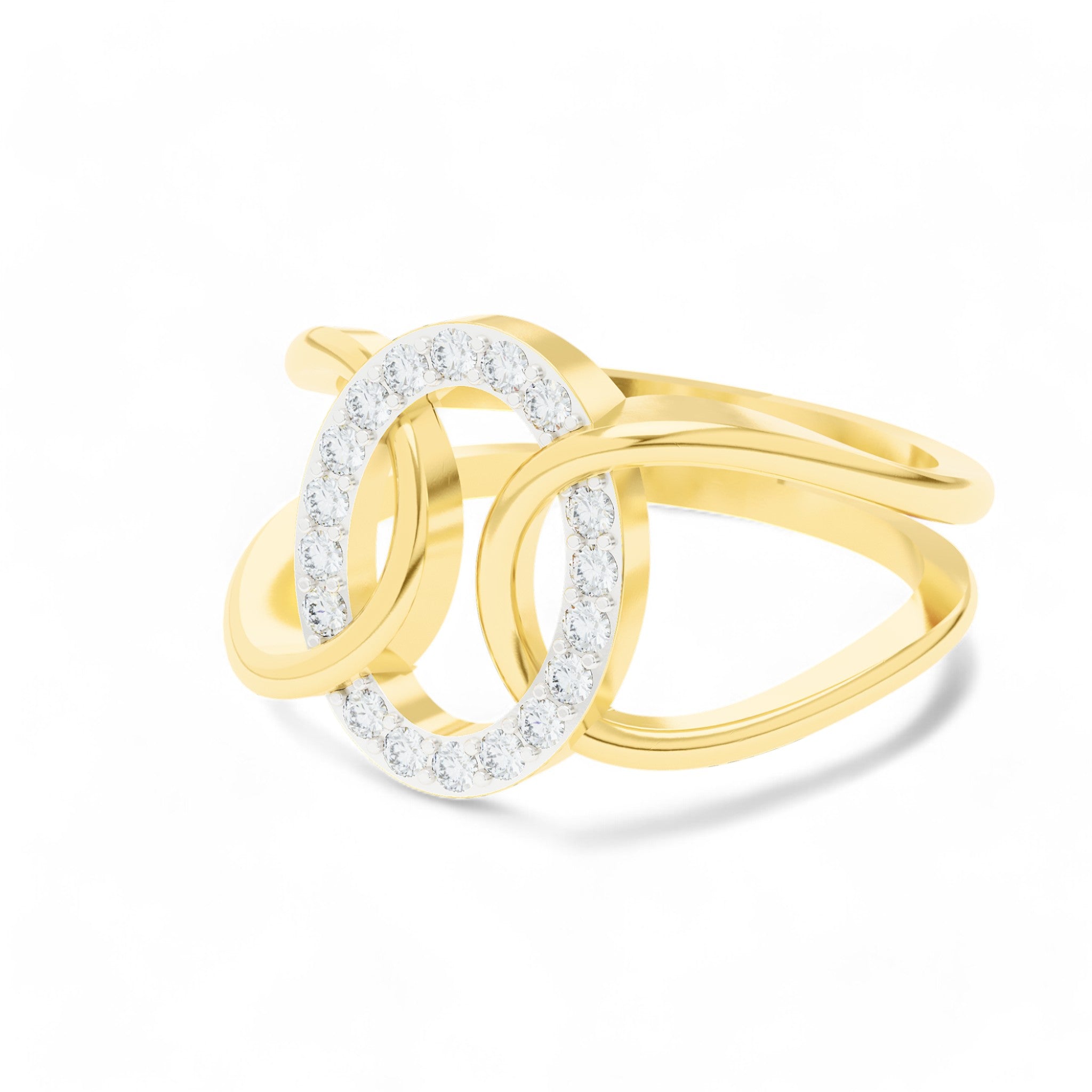 Linked Brilliance Ring | Gold Diamond Jewellery | Lab Grown Diamond Jewellery