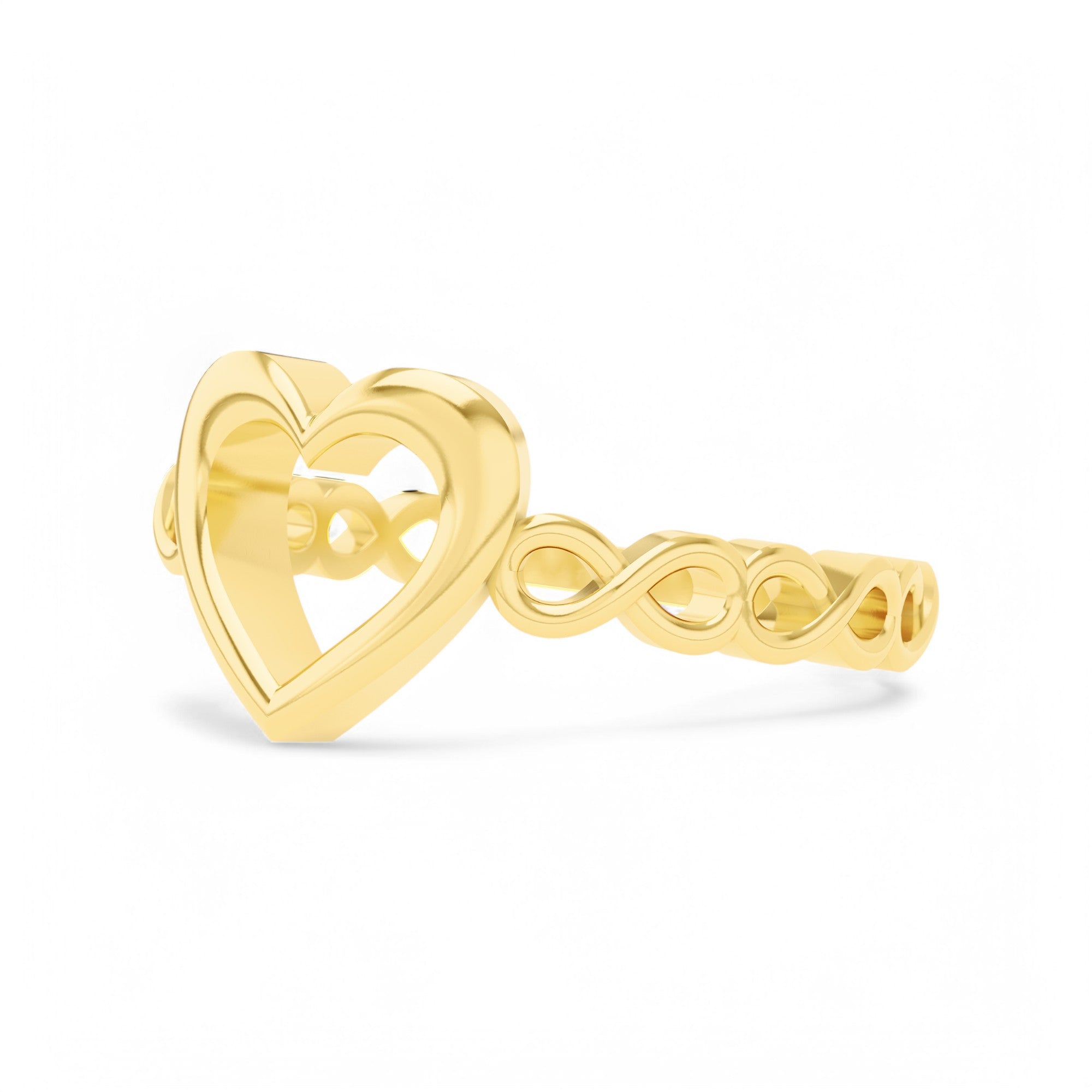 Endless Love Ring | 925 Silver 18k Gold Plated Jewellery | Gold Vermeil Jewellery | Party Wear Ring