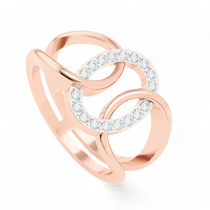 Linked Brilliance Ring | Gold Diamond Jewellery | Lab Grown Diamond Jewellery