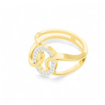 Linked Brilliance Ring | Gold Diamond Jewellery | Lab Grown Diamond Jewellery